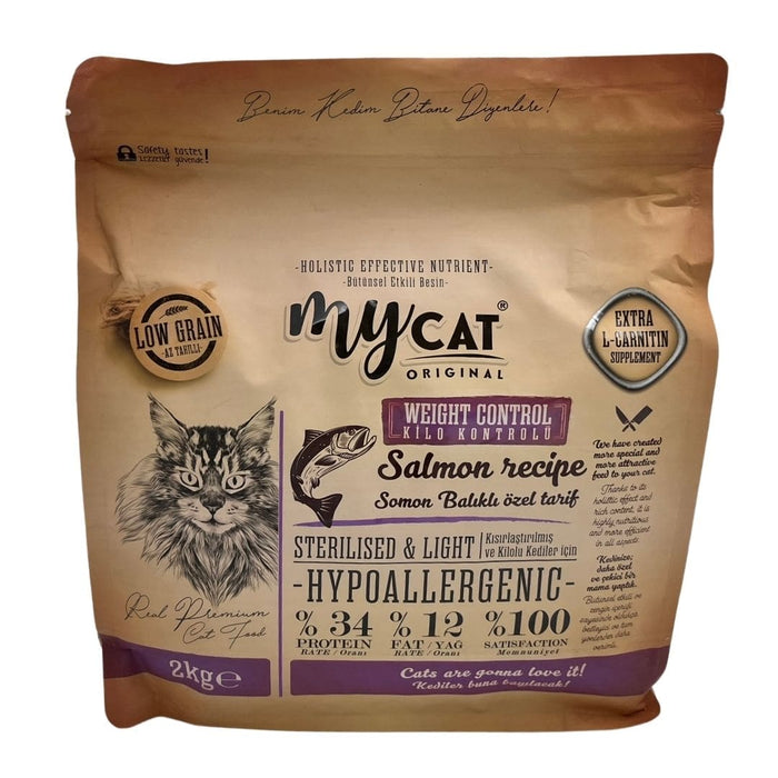 Mycat Low Grain Somon Balıklı Sterilised Kısırlaştırılmış Kedi Maması 2 kg