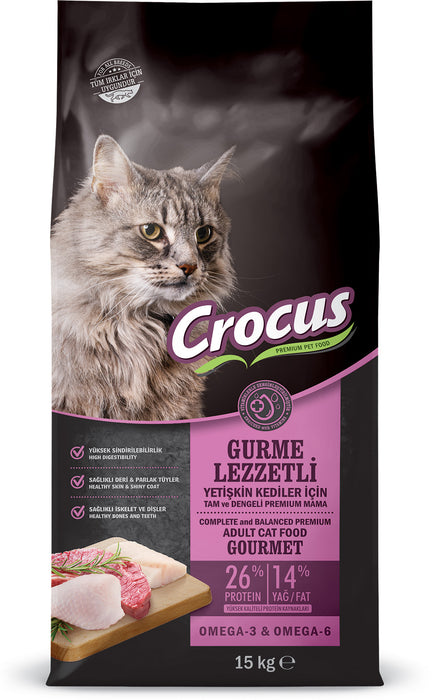 Crocus Gurme Yetişkin Kedi Maması 15 Kg