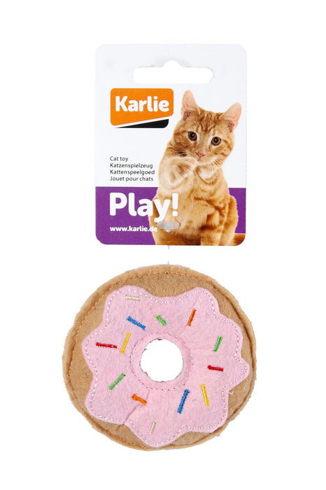 Karlie Peluş Kedi Oyuncağı 7,5 Cm Çörek Pembe