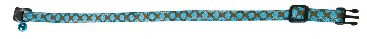 Karlıe Kedi Boyun Tasma Mavi Desenli 25-35cm*10mm