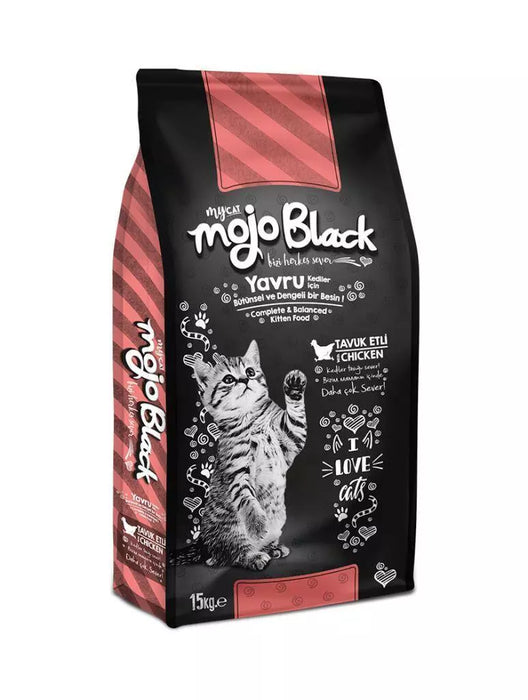 Mycat Mojo Black Tavuk Etli Yavru Kedi Maması 15 kg