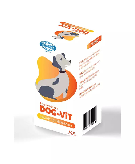 Biyoteknik Biyo-Powercure Dog-Vit Köpekler için Toz Multivitamin 50 gr