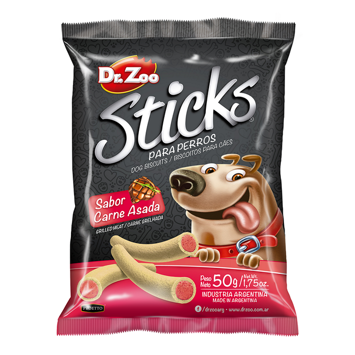 Dr.Zoo Sticks Izgara Biftekli Köpek Ödülü 50 Gr