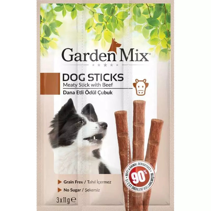 Garden Mix Dana Etli Tahılsız Köpek Stick Ödül 3 x 11 gr X 20 Adet