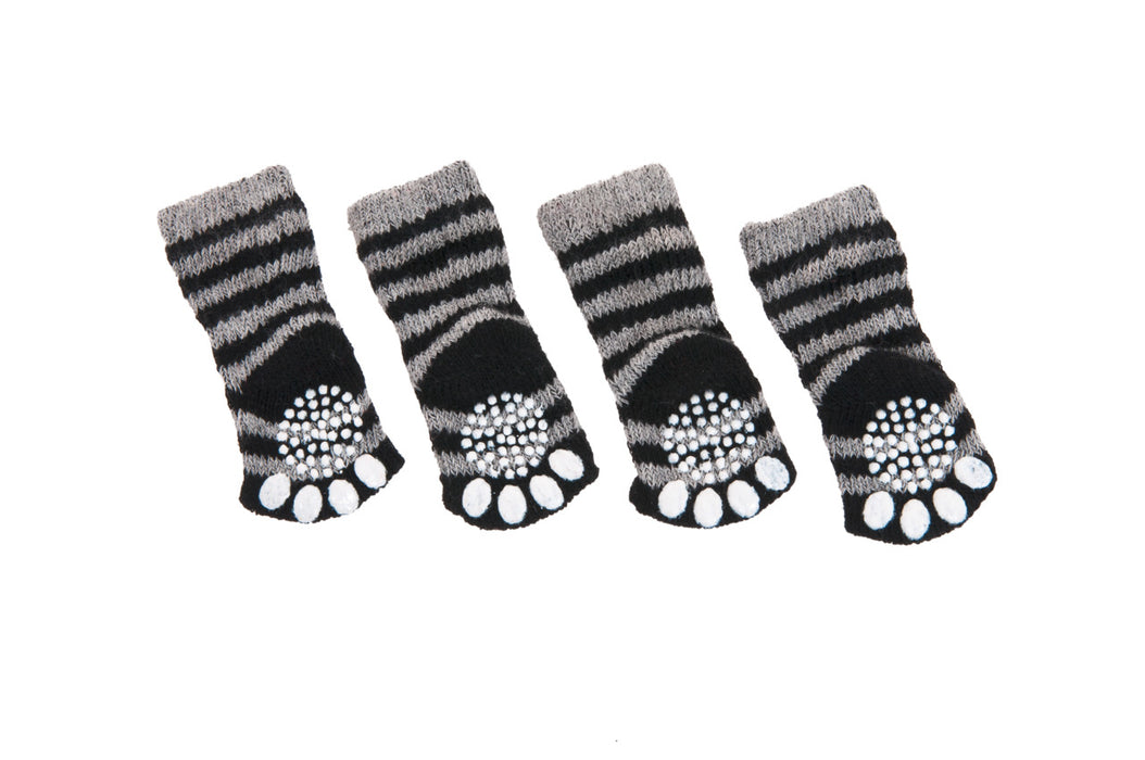 Karlie Köpek Çorabı 4'lü S 45x35mm Gri-Siyah