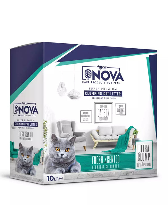 Mycat Nova Ultra Topaklanma Ferahlatıcı Koku Premium Kedi Kumu 10 lt
