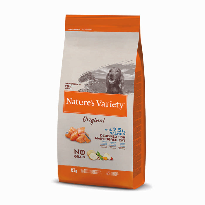 N.V Dog No Grain Medium/Maxi Adult Salmon 12 Kg