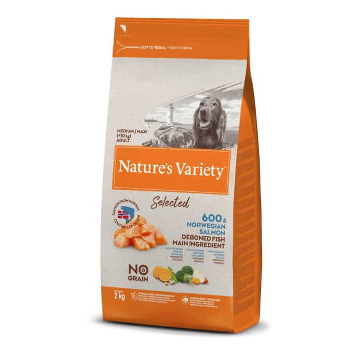 Nature's Variety Original Somonlu Tahılsız Orta ve Büyük Irk Yetişkin Köpek Maması 2 Kg